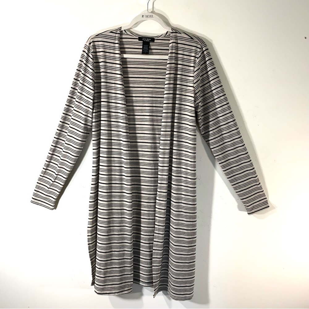 $2/35 Love Ryan Los Angeles Striped Duster Cardigan